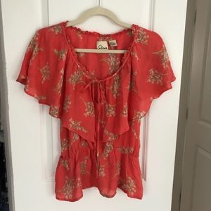 Silk Floral Top